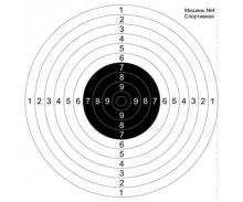 Мишень Remington №4 спортивная 500х500 черная