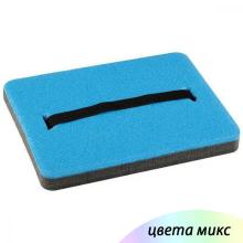 Сиденье туристическое 35*24*3см металлиз. с карабином микс арт. 230058