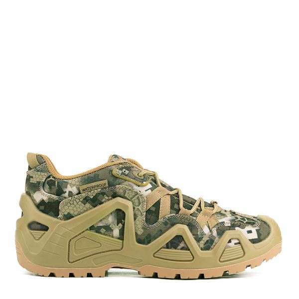 Полуботинки мужские 228, оливковы/песочный купить за 7400 ₽ в магазине «Аматис»