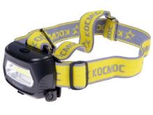 Фонарь КОСМОС аккум налобный Li-Po 3W COB 220V
