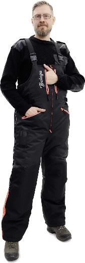 Костюм мужской зимний БЕЛУГА черный/красный (куртка+пк, креп.GoPro, свисток, полотенце) купить за 32000 ₽ в магазине «Аматис»