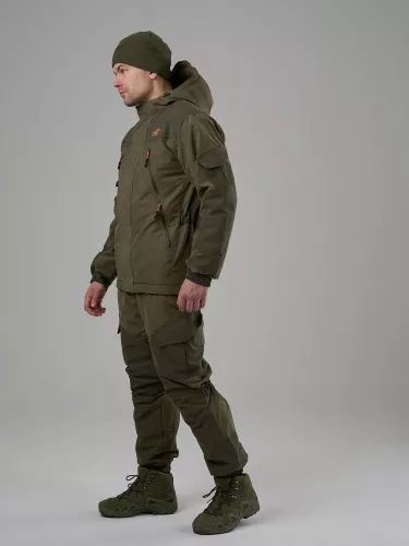 Костюм мужской зимний Бизон до -15ºС тк. норвегия, хаки купить за 11000 ₽ в магазине «Аматис»