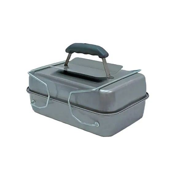 Коптильня Helios T-HS-KP-02M с фиксаторами крышки, ст.1мм, купить за 5015 ₽ в магазине «Аматис»