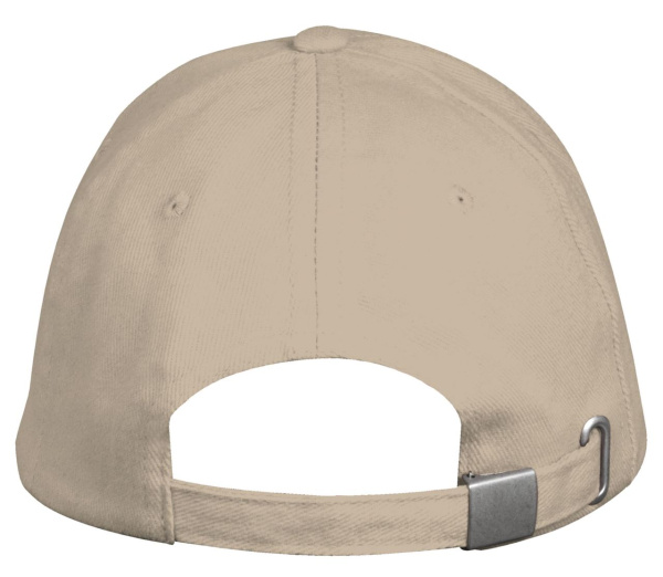 Бейсболка Long Beach, бежевая/ серая с оранжевым купить за 390 ₽ в магазине «Аматис»