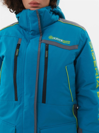 Костюм женский зимний Siberia Lady, до -35*С, бирюза/серый купить за 24950 ₽ в магазине «Аматис»