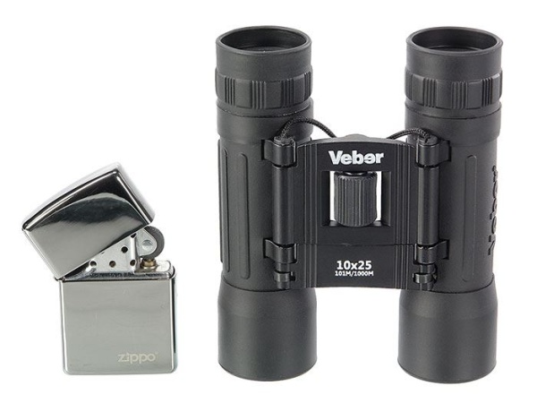 Бинокль Veber Sport БН 10x25 черный купить за 2230 ₽ в магазине «Аматис»