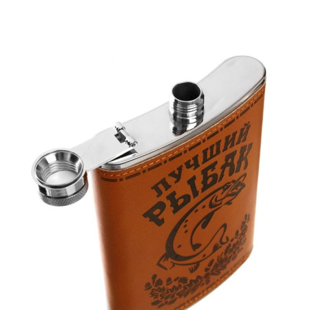 Фляжка «Рыбак», нержавеющая сталь, 270 мл, 9 oz купить за 520 ₽ в магазине «Аматис»