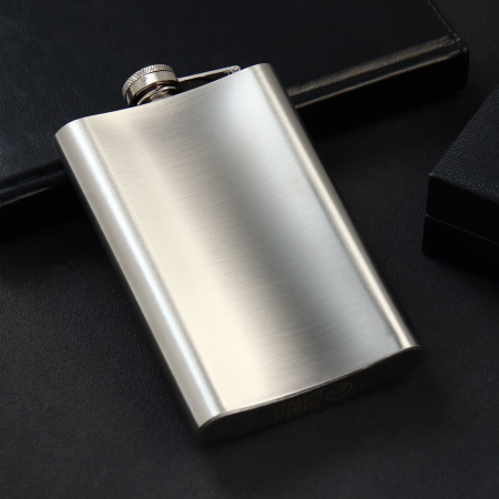 Фляжка «Выпьем за...», 270 мл, серебристая  купить за 520 ₽ в магазине «Аматис»