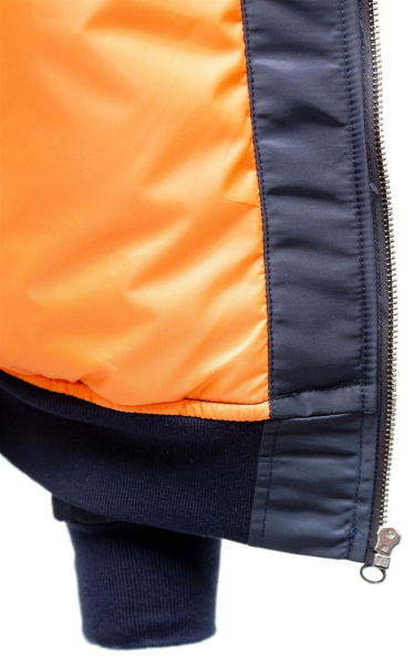 Куртка мужская демисезонная Бомбер, синий купить за 6900 ₽ в магазине «Аматис»