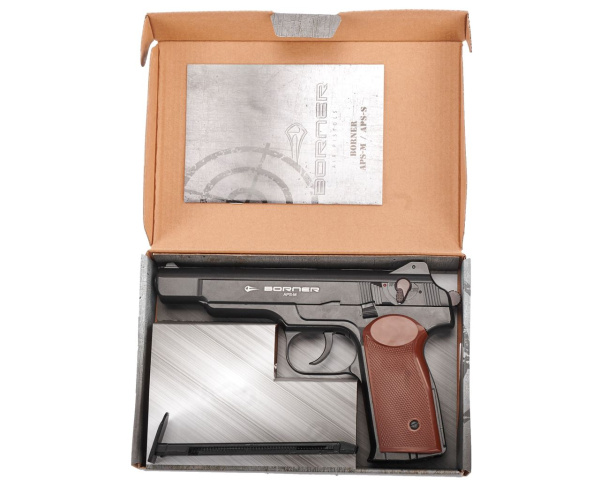 Пистолет пневматический BORNER APS-M калибр 4.5 мм (black, металл, АПС) купить за 16330 ₽ в магазине «Аматис»