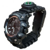 Часы EMAK с браслетом из паракорд арт.149281, черные