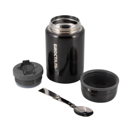 Термос Биосталь с широкой горловиной и ложкой, 0,5 л купить за 1600 ₽ в магазине «Аматис»