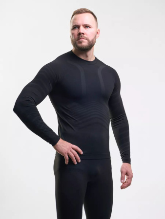 Термобелье мужское SAIMAA_X-LINE SPORT, черный с серым/черный купить за 2000 ₽ в магазине «Аматис»