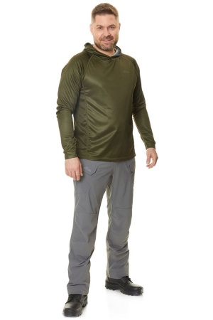 Лонгслив с капюшоном GRAYLING Сарган GLSH-03KH, хаки