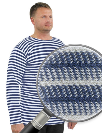 Тельняшка мужская двойной вязки купить за 1420 ₽ в магазине «Аматис»