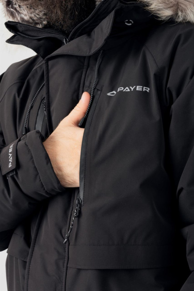 Куртка мужская зимняя PAYER Север мембранная до -45, черный купить за 23420 ₽ в магазине «Аматис»