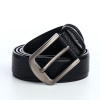 Ремень мужской арт. 10767253, ширина 3.7 см, винт, пряжка металл, чёрный