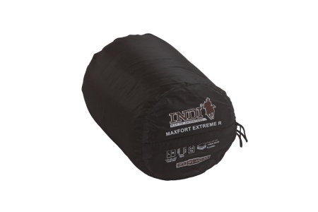 Спальный мешок INDI Maxfort Extreme R-zip от -27 °C (одеяло с подголовником, фланель, 195+35X85 см) купить за 4990 ₽ в магазине «Аматис»