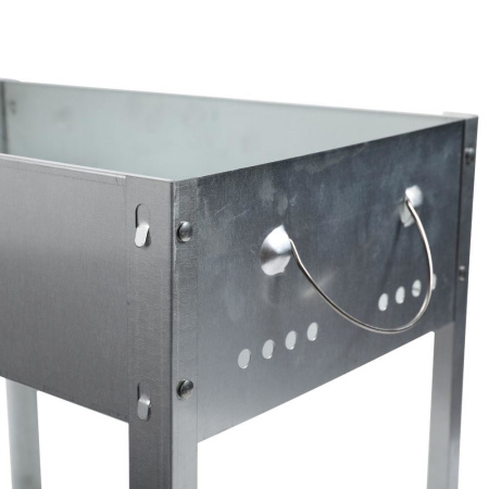 Мангал Baizheng 50*30*50 см сборный с ручками, оцинковка толщина металла 0,5 мм  купить за 1725 ₽ в магазине «Аматис»