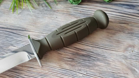 Нож "ВИШНЯ" сталь кованная 95х18, рукоять терморезина купить за 3700 ₽ в магазине «Аматис»