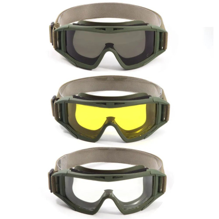 Очки защитные СЛЕДОПЫТ TACTIC со сменными линзами: grey, yellow, clear купить за 1300 ₽ в магазине «Аматис»
