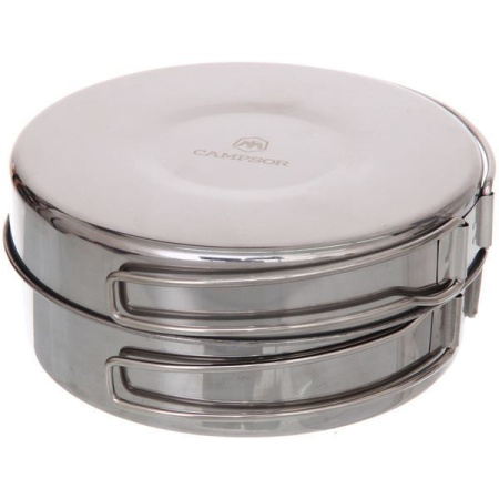 Набор посуды походной CW-300, (2котелка 970мл и 700мл , сковородка 15*3см, тарелка 13*1см) купить за 2650 ₽ в магазине «Аматис»