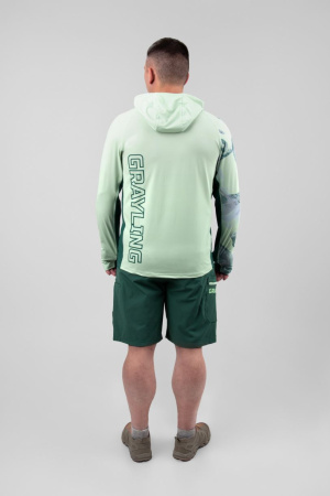 Лонгслив с капюшоном GRAYLING МАРЛИН GLMH-01LG, св.зеленый купить за 6470 ₽ в магазине «Аматис»