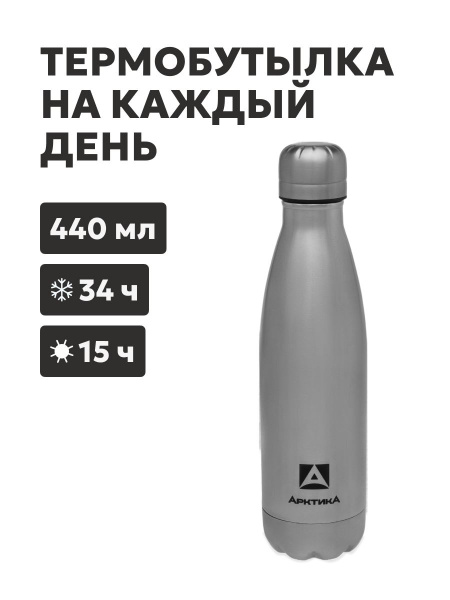 Термо-бутылка Арктика 717-440 440 мл, индиго/фишня купить за 1030 ₽ в магазине «Аматис»