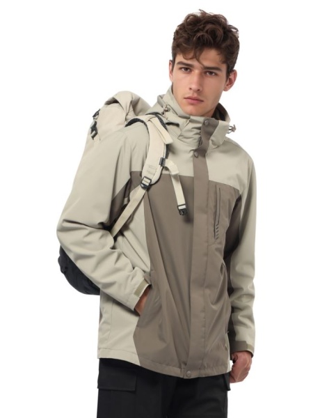 Куртка мужская демисезонная 2в1 Humtto 960 Grey-Khaki купить за 6990 ₽ в магазине «Аматис»