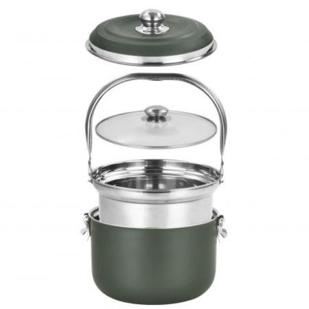Набор полевой кухни кастрюля+котелок (6.8 литров) купить за 4330 ₽ в магазине «Аматис»