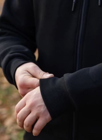 Толстовка мужская М-1030, черный купить за 4820 ₽ в магазине «Аматис»