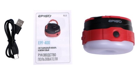 Фонарь EPILSO EPF-400 1LED+3W, 3.7V 2Ah, 5В (USB), кемпинг., динамо купить за 2190 ₽ в магазине «Аматис»