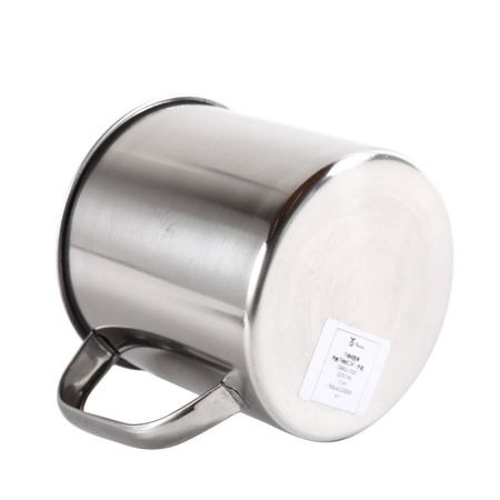 Кружка нерж сталь 650 мл 10 см походная c крышкой Вестерн Baizheng купить за 130 ₽ в магазине «Аматис»