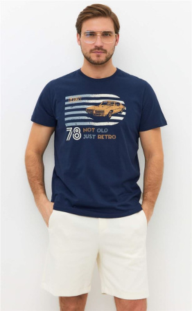 Футболка мужская P511-06-588, т.синий купить за 935 ₽ в магазине «Аматис»