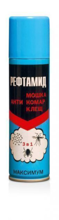 Рефтамид Максимум 3в1 антиклещ ( от мошек,комаров и клещей) Рефтамид Максимум 3в1 антиклещ ( от мошек,комаров и клещей)