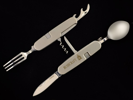 Нож складной многофункциональный ложка-вилка Bushcraft C-187BUS