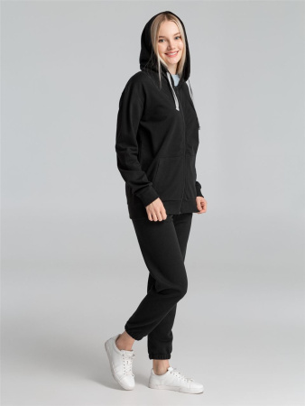 Толстовка на молнии с капюшоном Unit Siverga, черная купить за 2410 ₽ в магазине «Аматис»