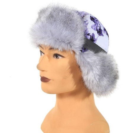 Шапка-Ушанка Alma Sakura фиолет/норка (детская)