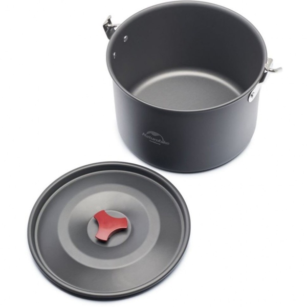 Котелок туристический Naturehike NH17D021-G подвесной 4 л, серый купить за 3120 ₽ в магазине «Аматис»