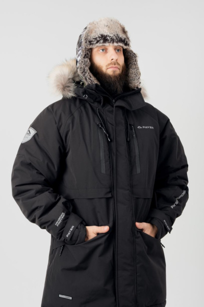 Куртка мужская зимняя PAYER Север мембранная до -45, черный купить за 23420 ₽ в магазине «Аматис»
