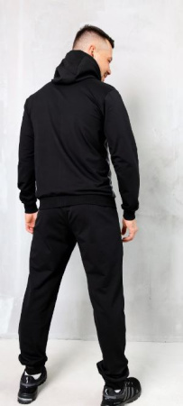 Костюм мужской спортивный Relay М-1855, черный/серый купить за  в магазине «Аматис»